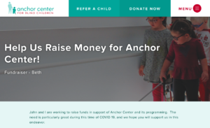 fundraising page
